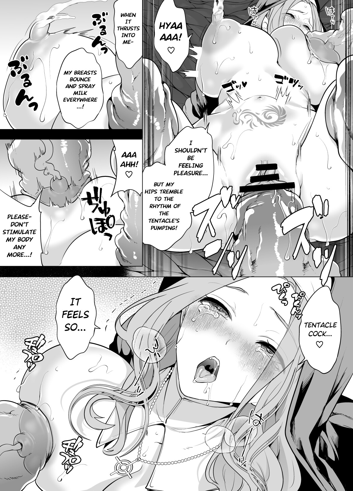 Hentai Manga Comic-Defeated by Tentacles - The Holy Maiden's Tragic End-Read-24